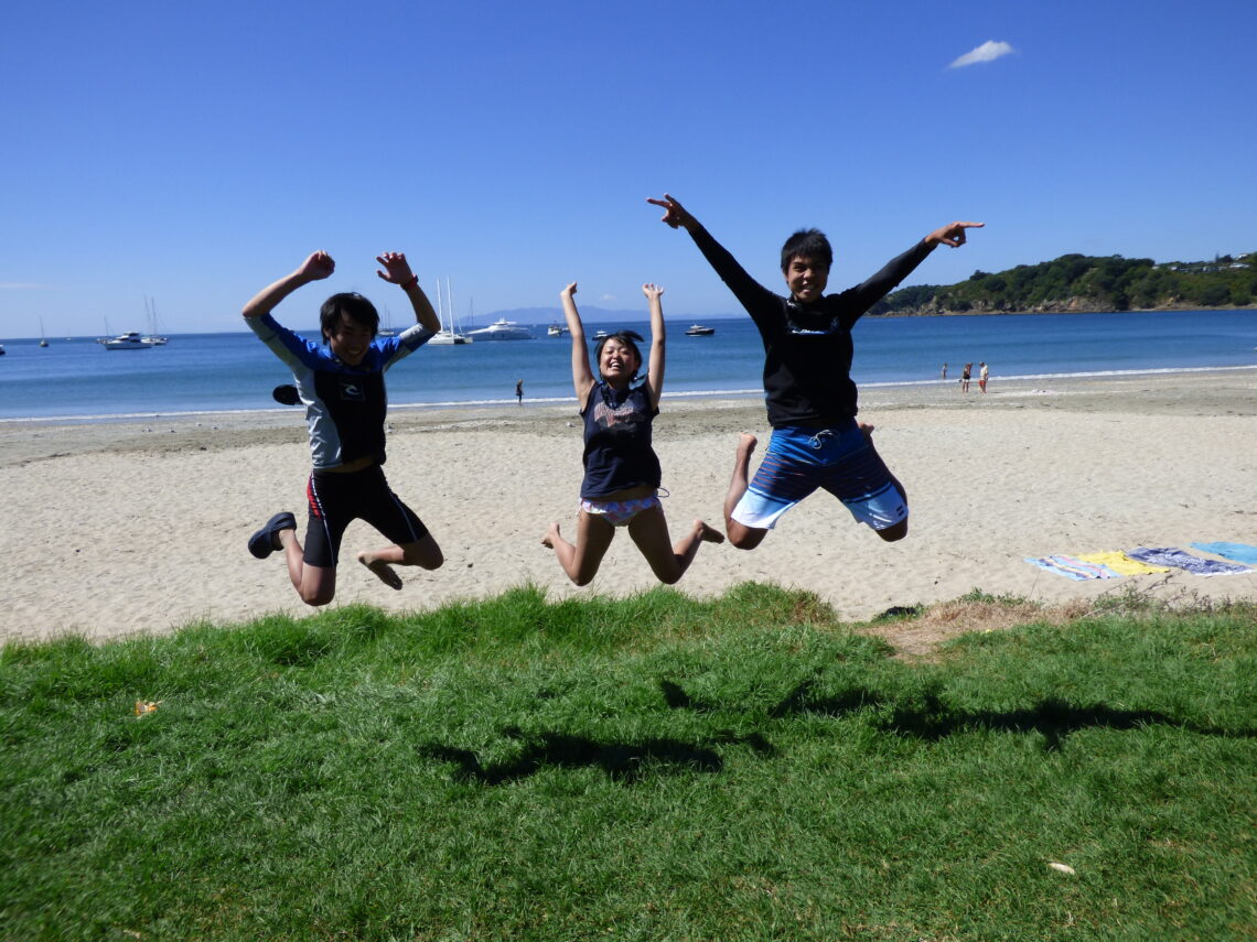 International Students at the Beach