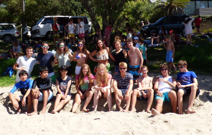 International Students at Beach Sports Day