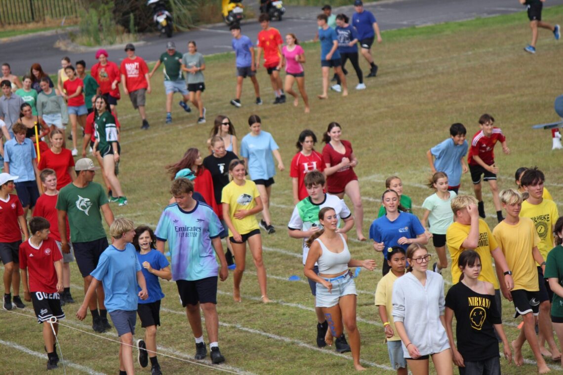 Fun run athletics day, Waiheke High School