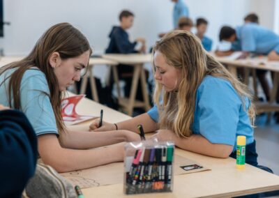 Girls Studying at Waiheke High School