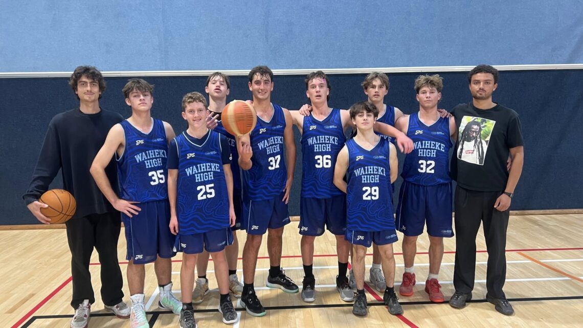 New basketball uniforms, Waiheke High School, 2025