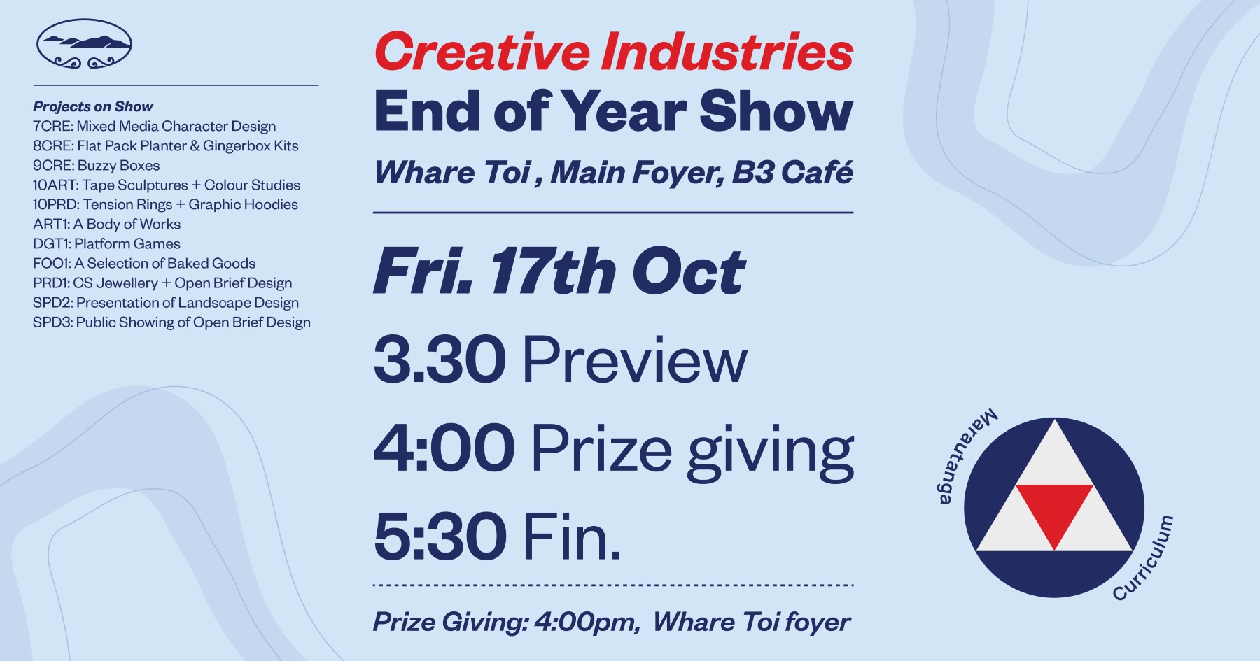 End Year Show , Creative Industries, Waiheke High School