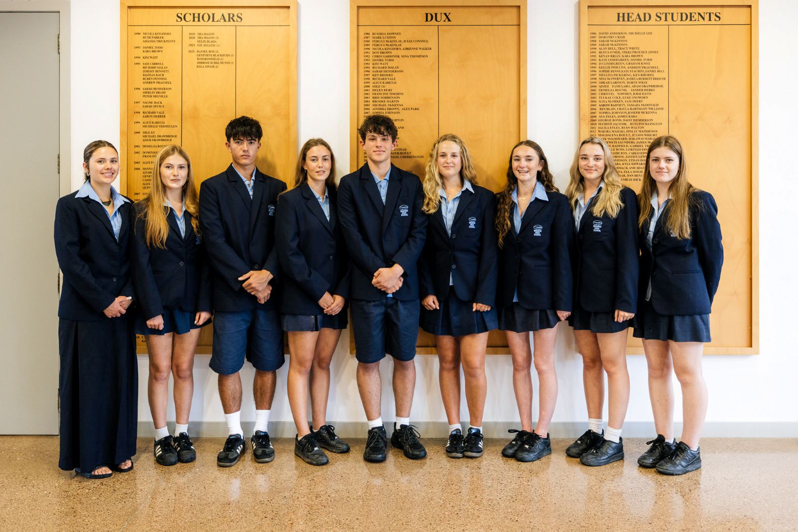 Student Prefects at Waiheke High School at Waiheke High School