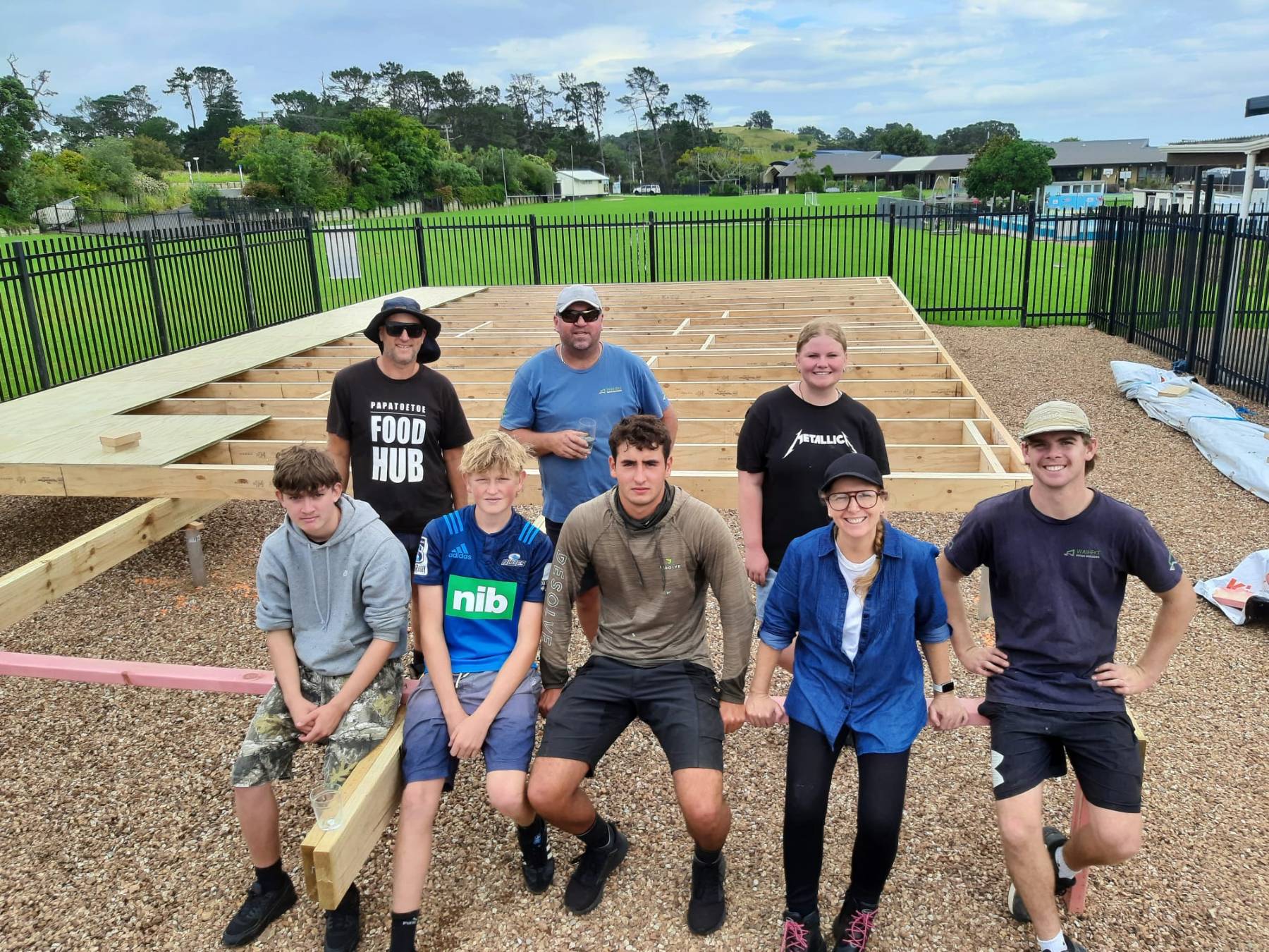 Waiheke High School Building Academy, Day , Building the Sub Floor
