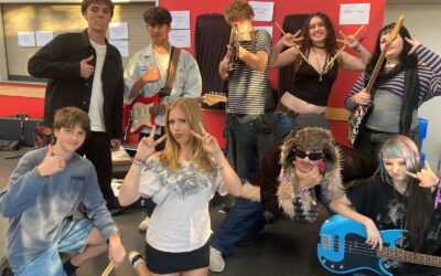 WHS music students at the Auckland SmokeFreeRockQuest