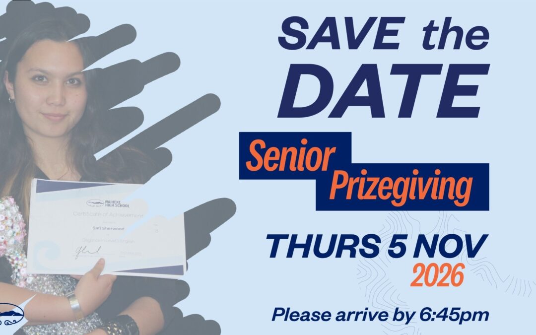2026 Senior Prizegiving on Thursday 5th November